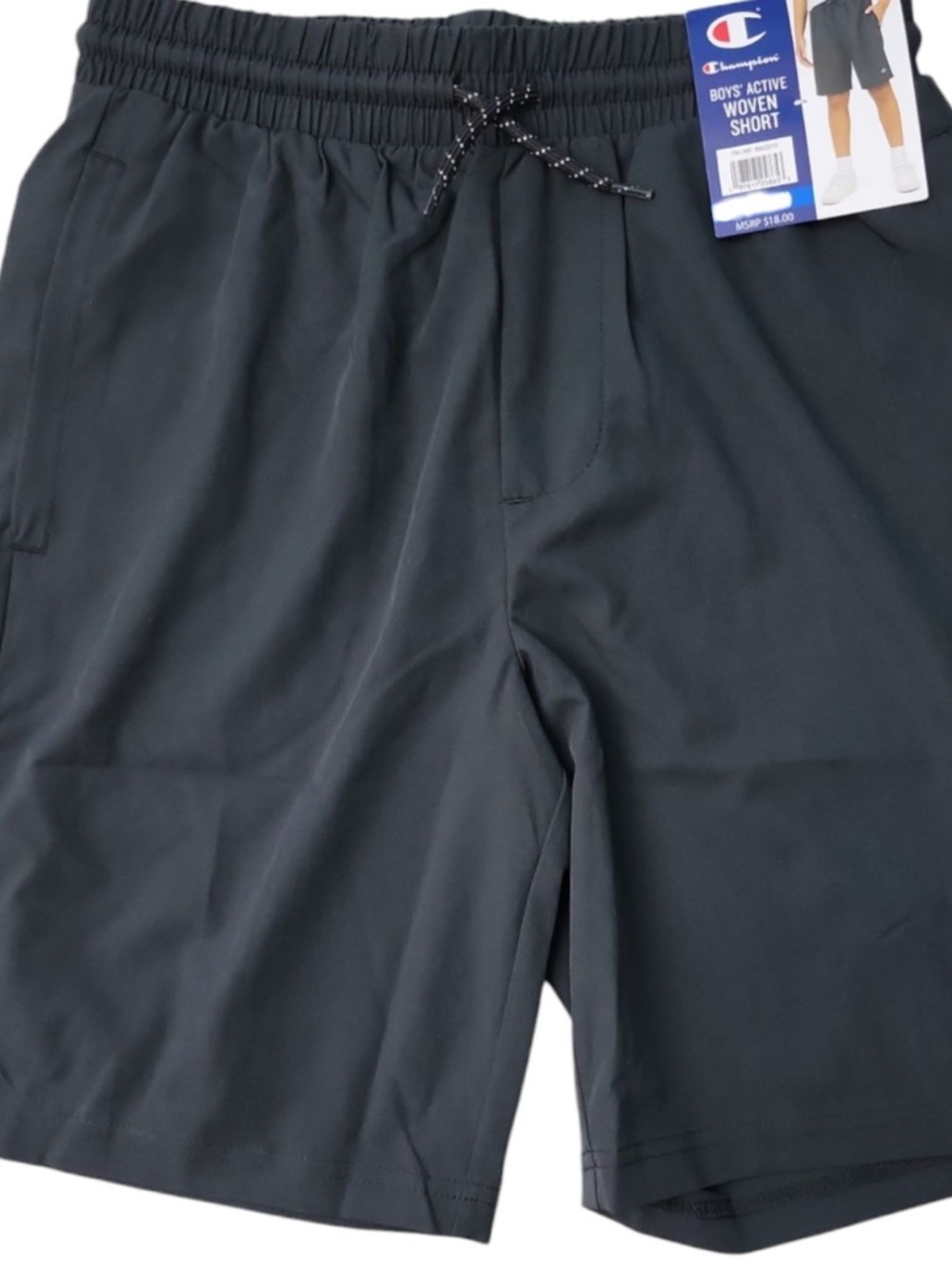 Champion Boys' Active Woven Shorts - Black Size 8